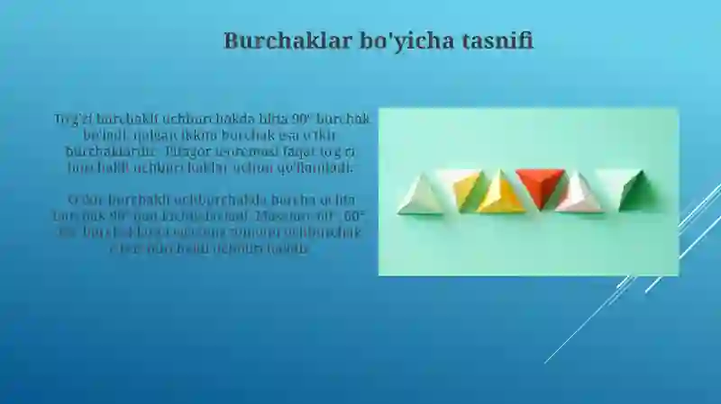 Uchburchakning turlari 4