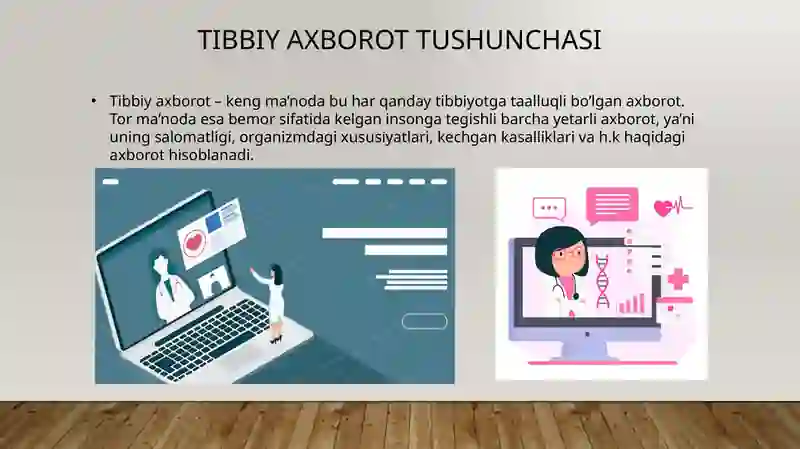 Tibbiy dasturiy ta’minotning klassifikatsiyasi mavzusida taqdimot va mustaqil ish 4