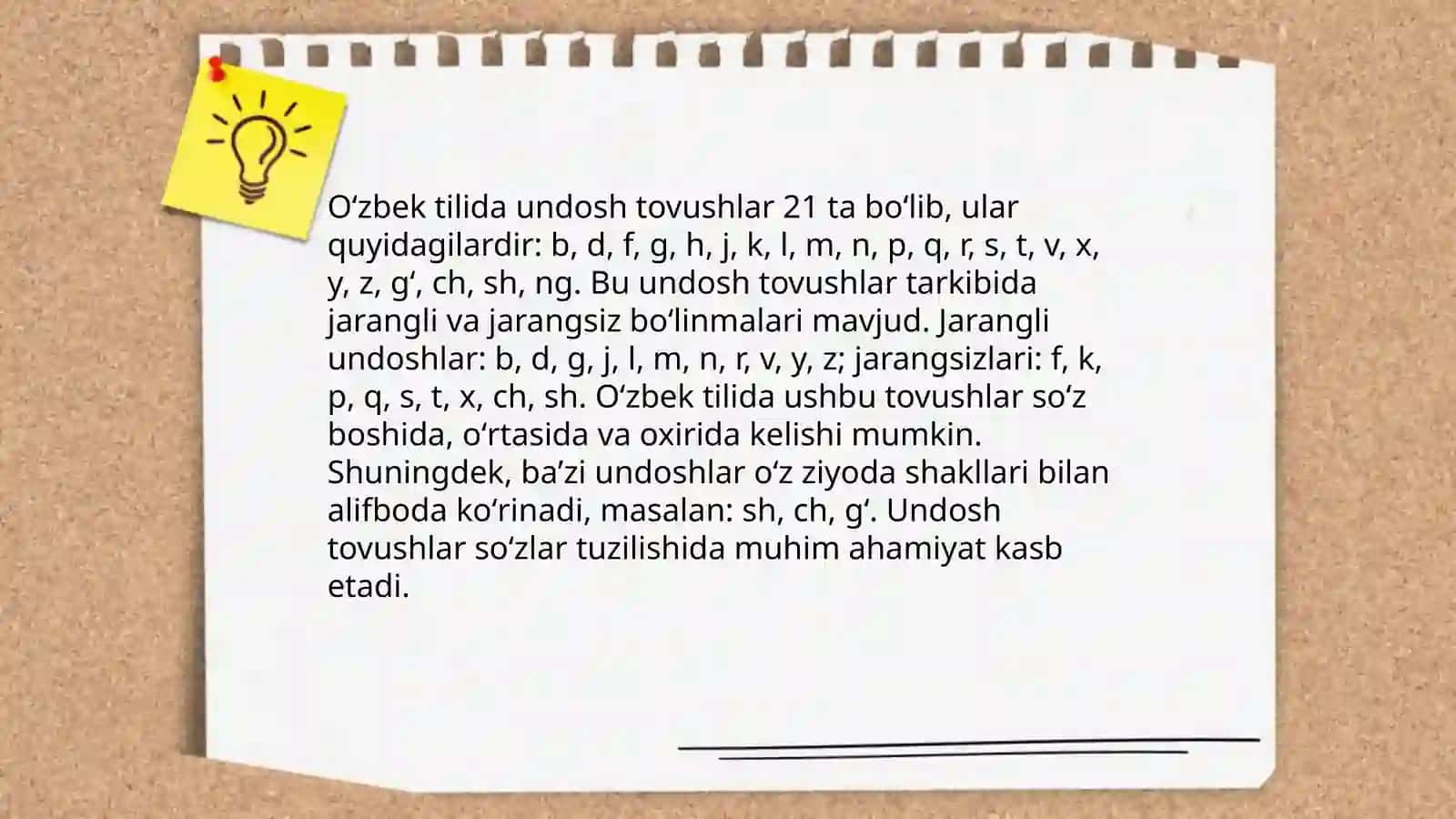 Undosh tovushlar talaffuzi va imlosi 4