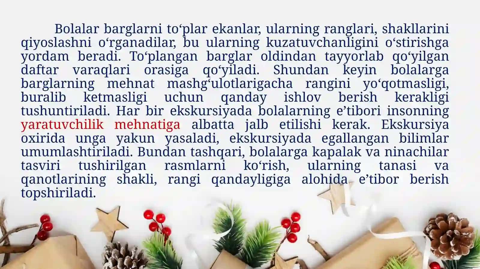 MTTDA TABIIY VA TASHLANDIQ MATERIALLARDAN TURLI O‘YINCHOQLAR YASASH. CHINNI XAMIR BILAN ISHLASH TEXNOLOGIYASI 4