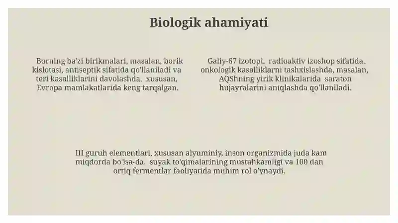 Davriy sistemaning III-guruh elementlari 4