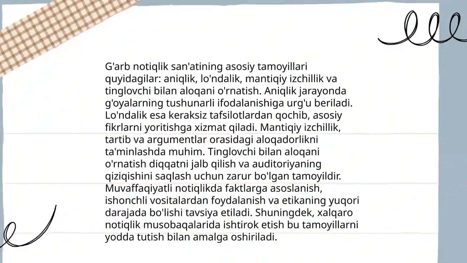 G'arb notiqlik sanʼati 4