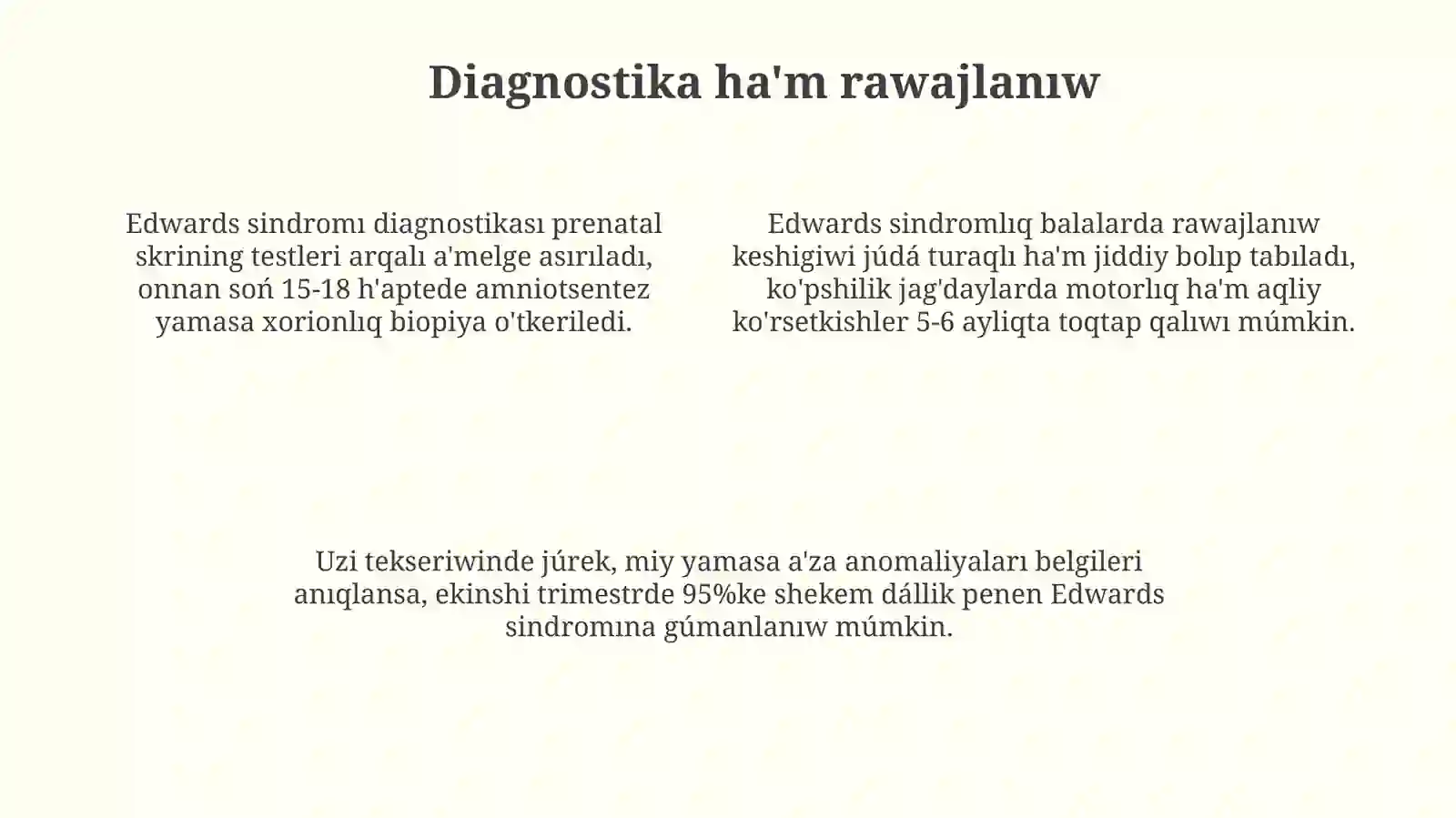 Edwards sindromı 4