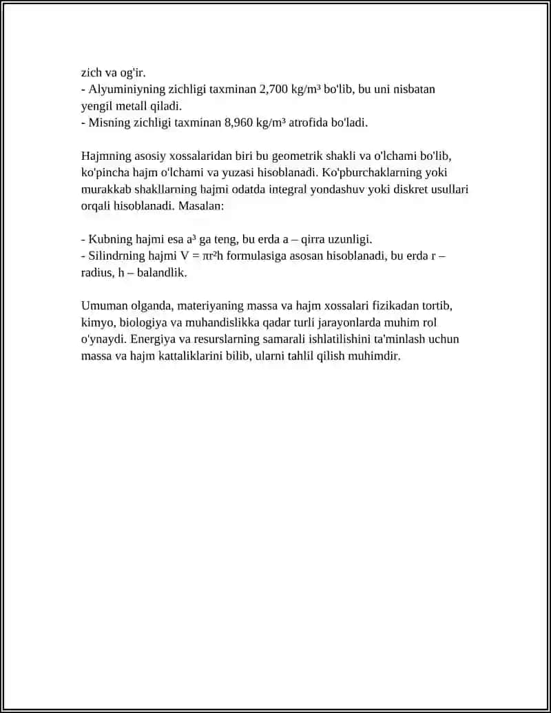 MATERIYANING ASOSIY FIZIKAVIY XOSSALARI VA UNING TURLI AGREGAT HOLATLARINING XUSIYATLARI 4