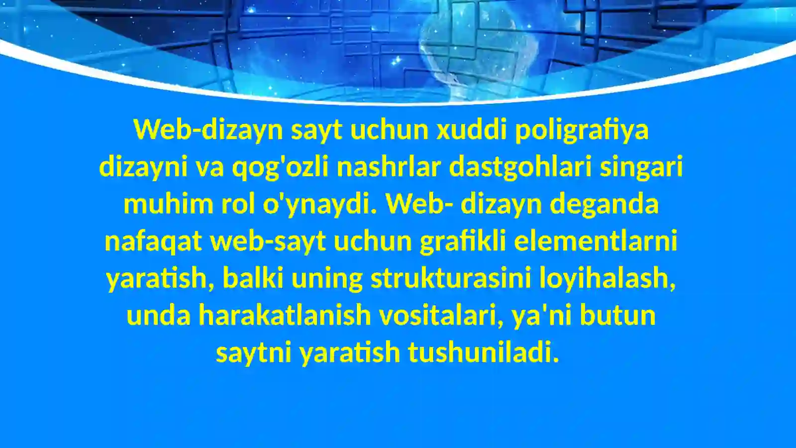 WEB SAHIFA DIZAYNINI YARATISH 4