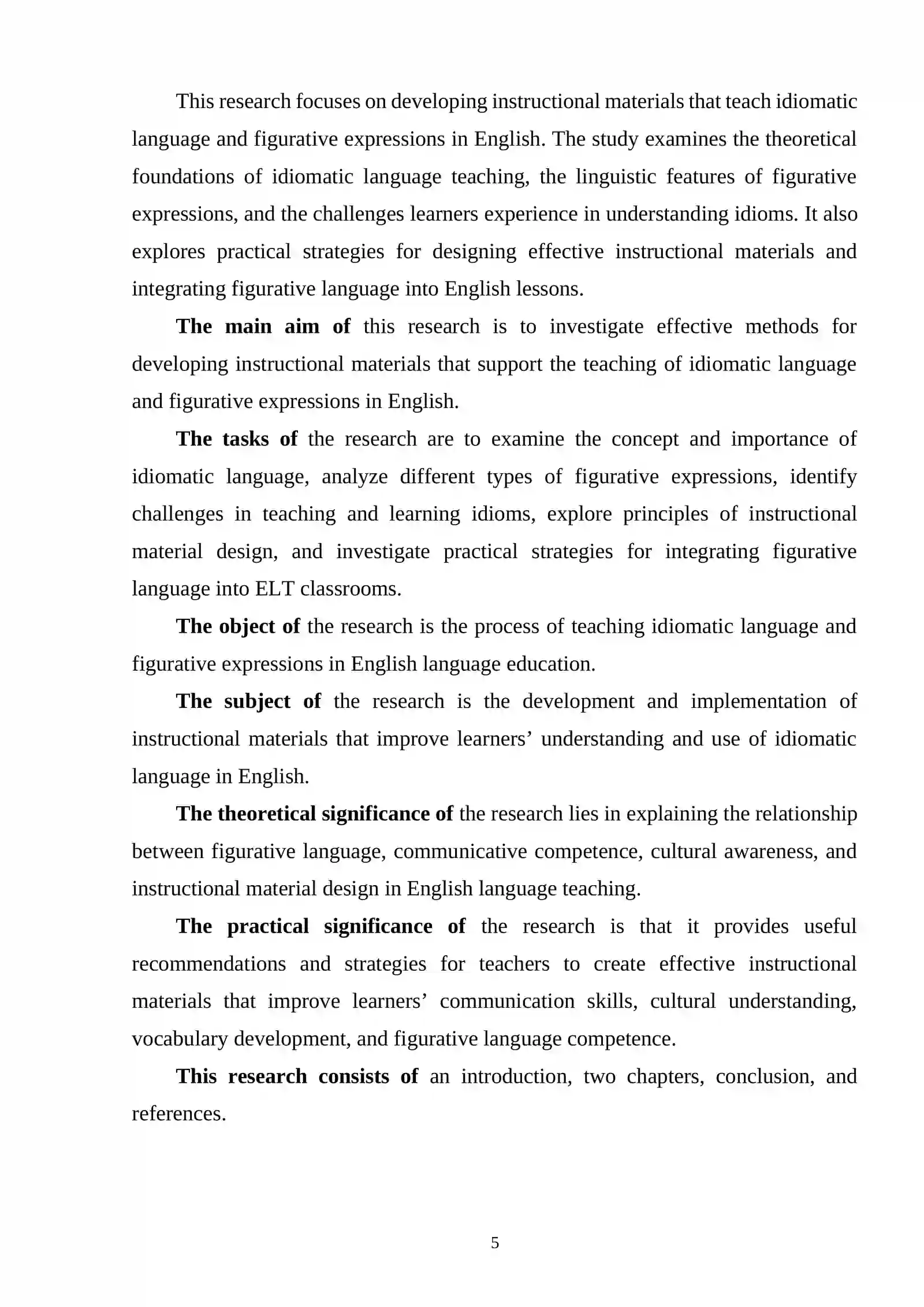 DEVELOPING INSTRUCTIONAL MATERIALS FOR TEACHING IDIOMS AND FIGURATIVE LANGUAGE 4