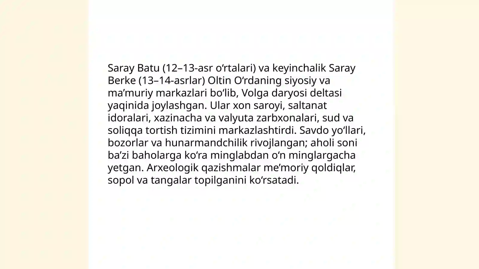 Oltin Ôrda Xonligi 4