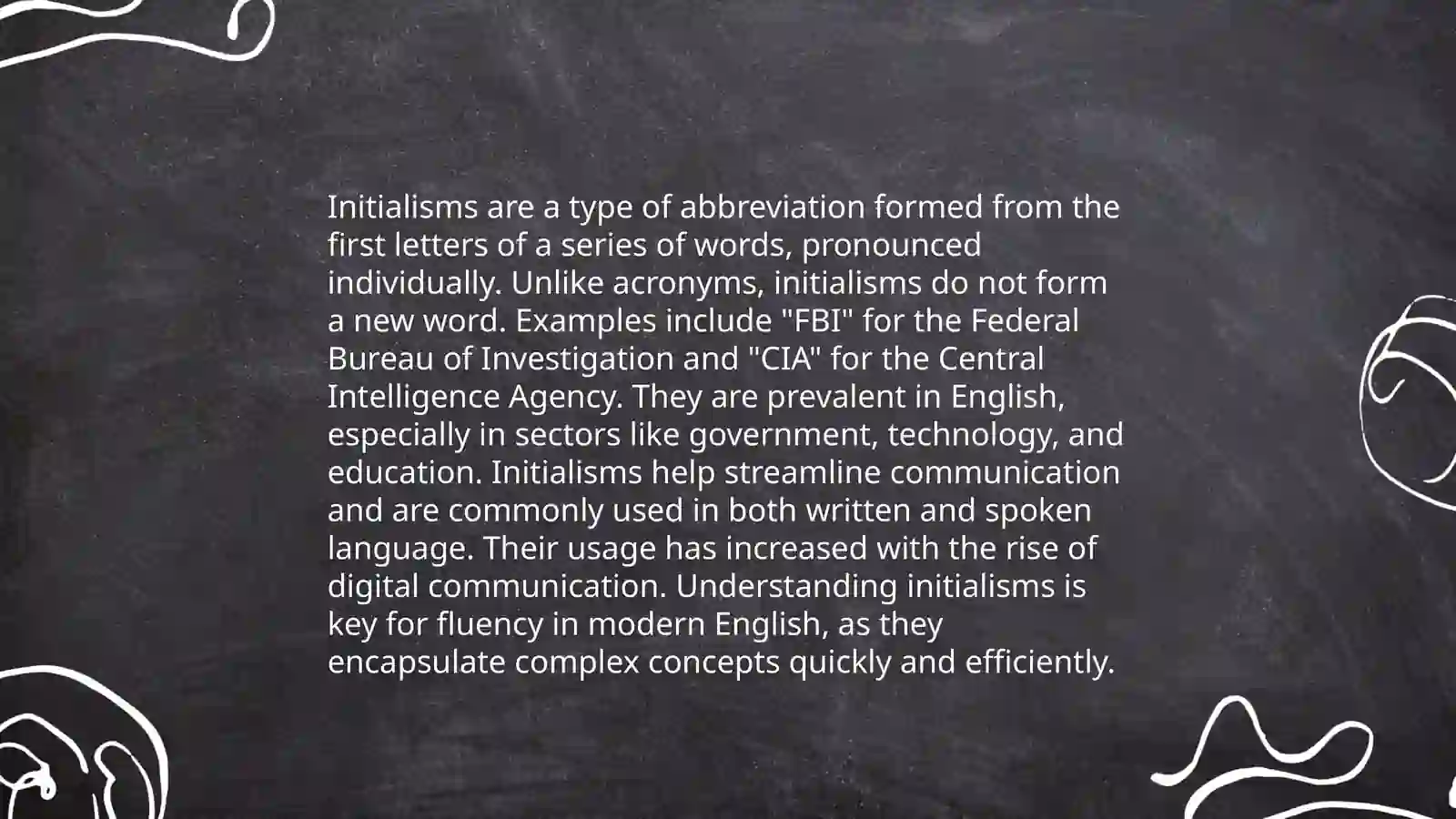 Lexical abbreviations 4