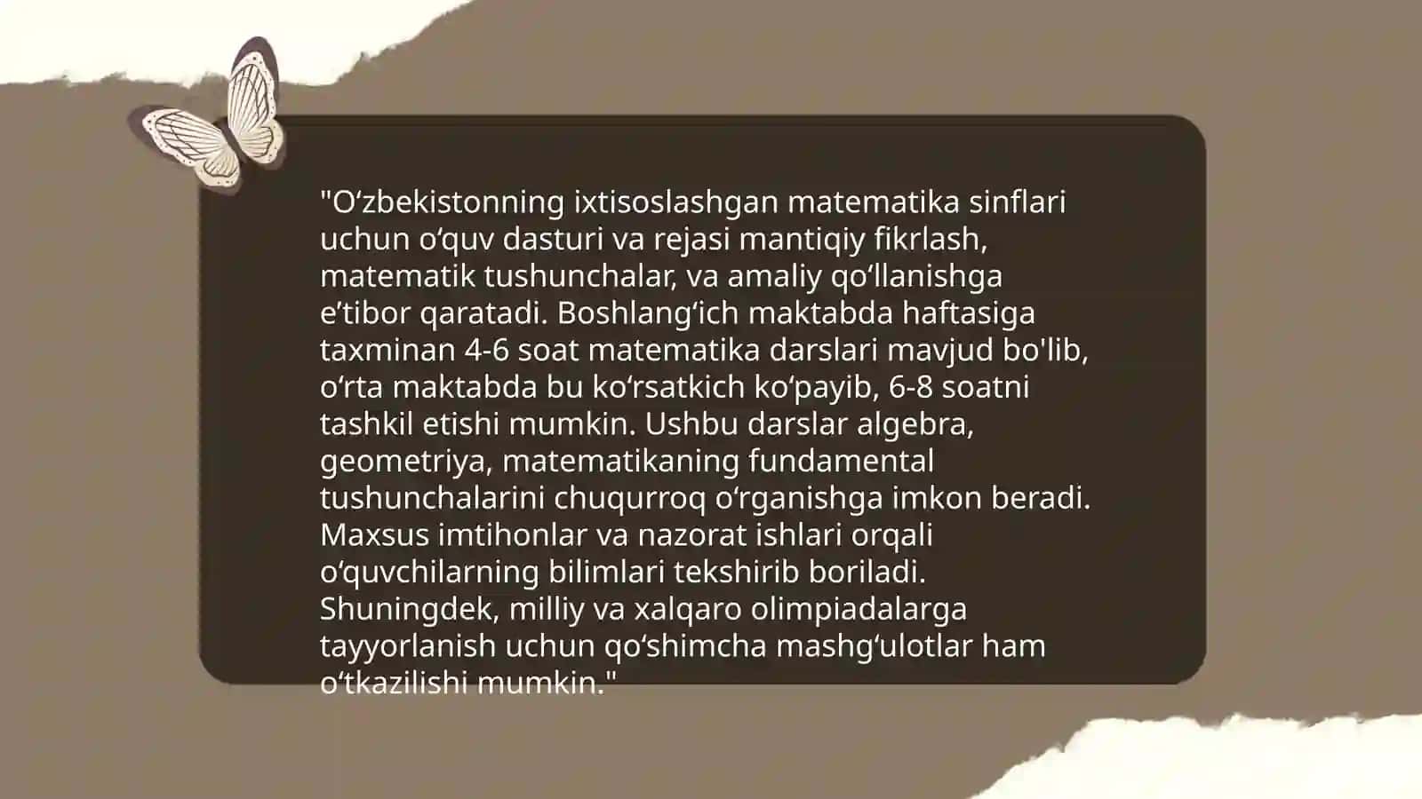 Matematikaga ixtisoslashtirilgan sinflarda óqitishni tashkil etish 4