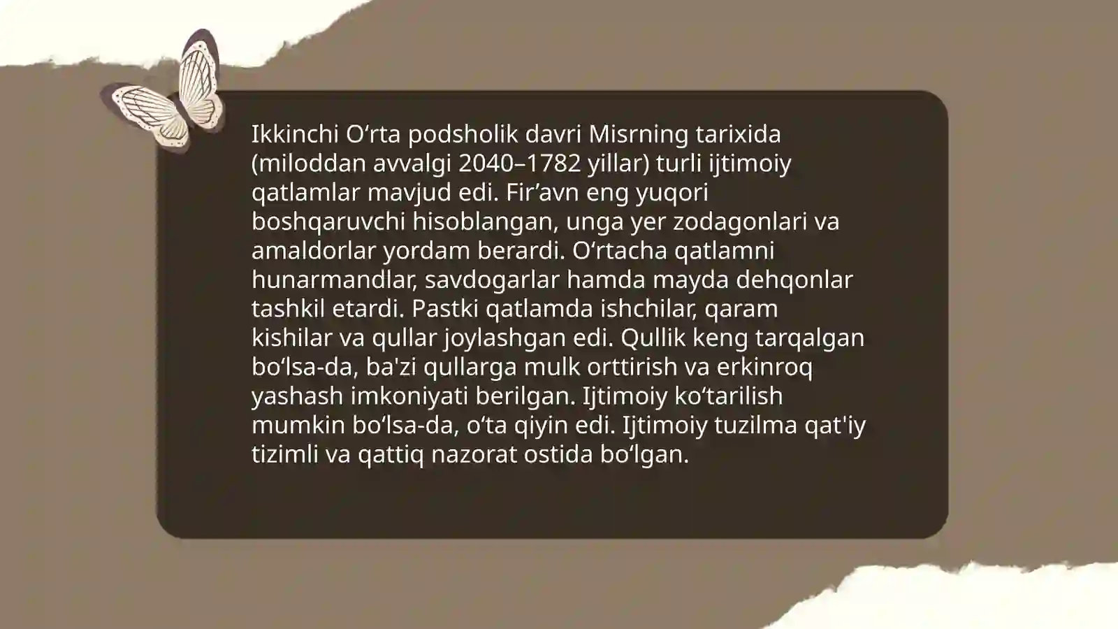 Oʻrta podsholik davrida Misr 4