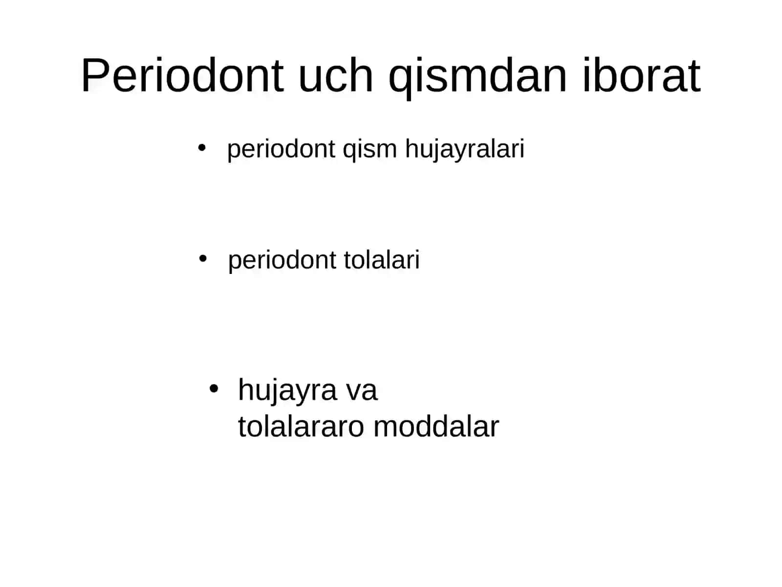 Periodontning tuzilishi va vazifalari 4