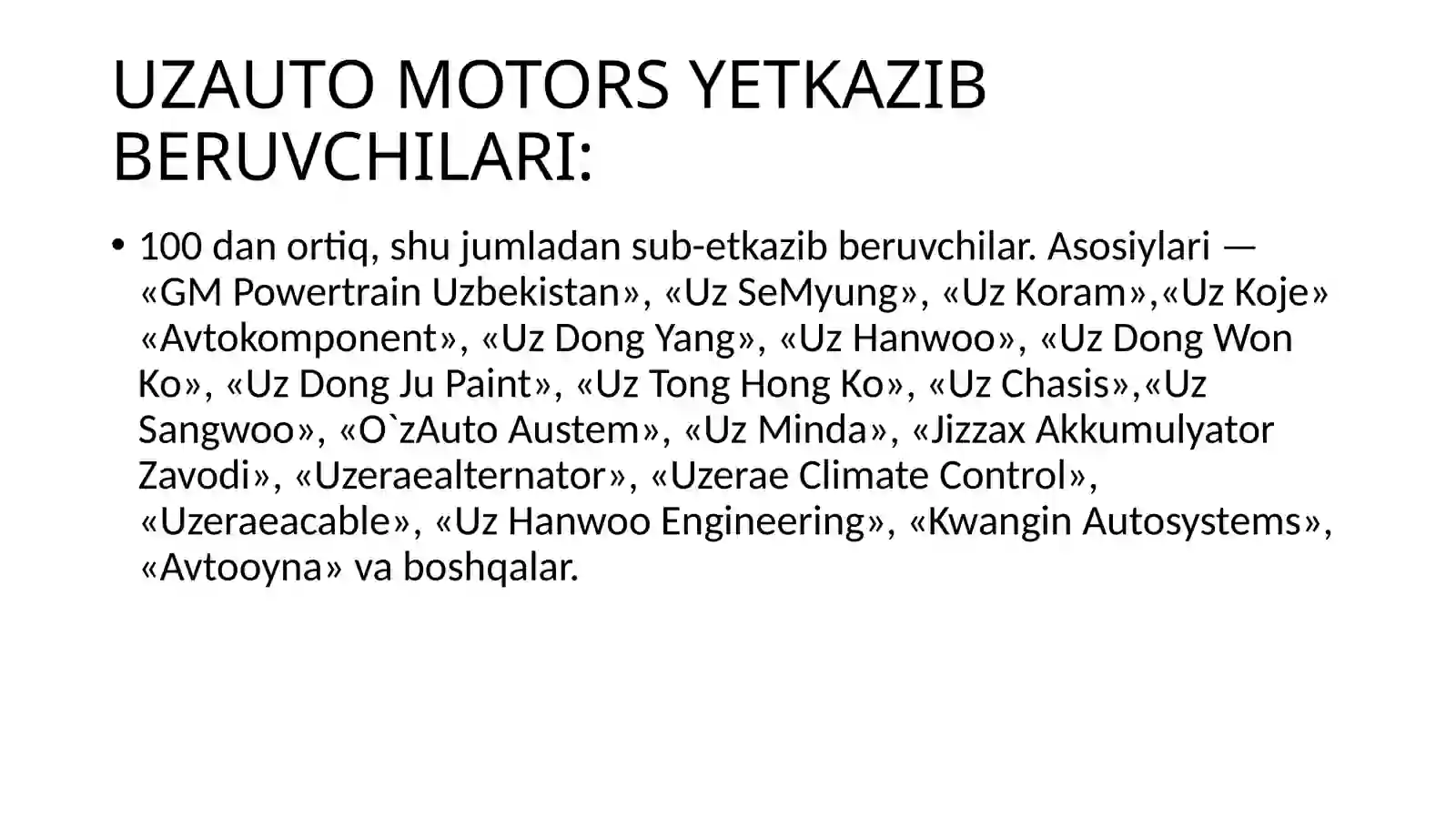 UZAUTO MOTORS aksiyadorlik jamiyati 4