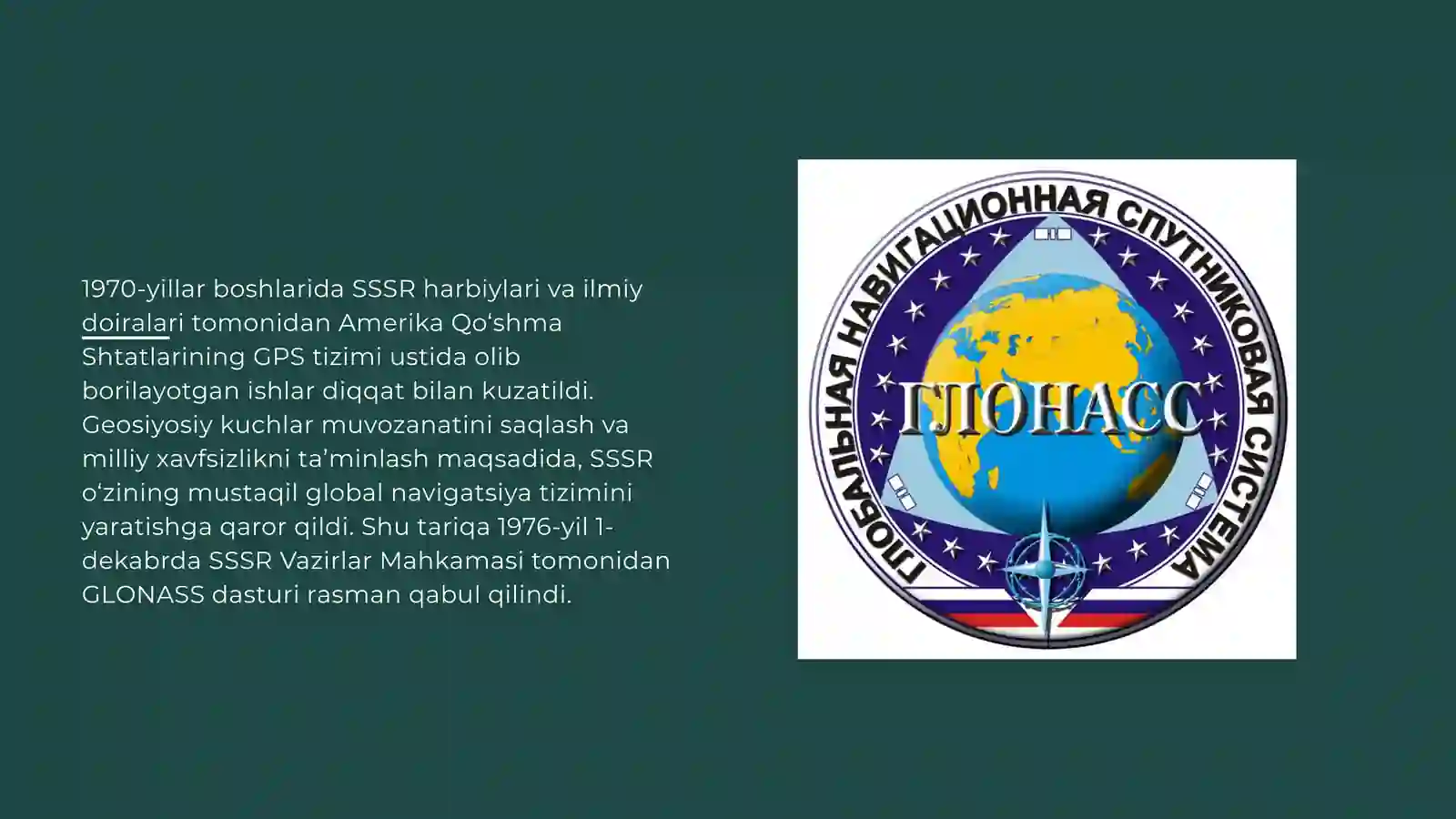 Glonnassning geodezik imkoniyatlari 4