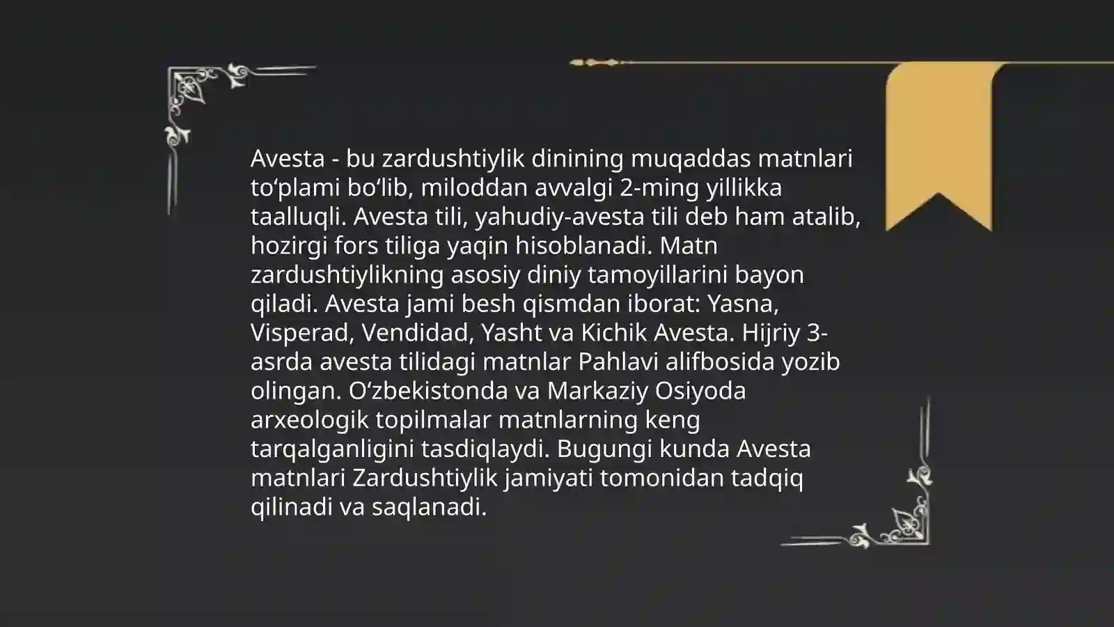 Avesto haqida malumot 4