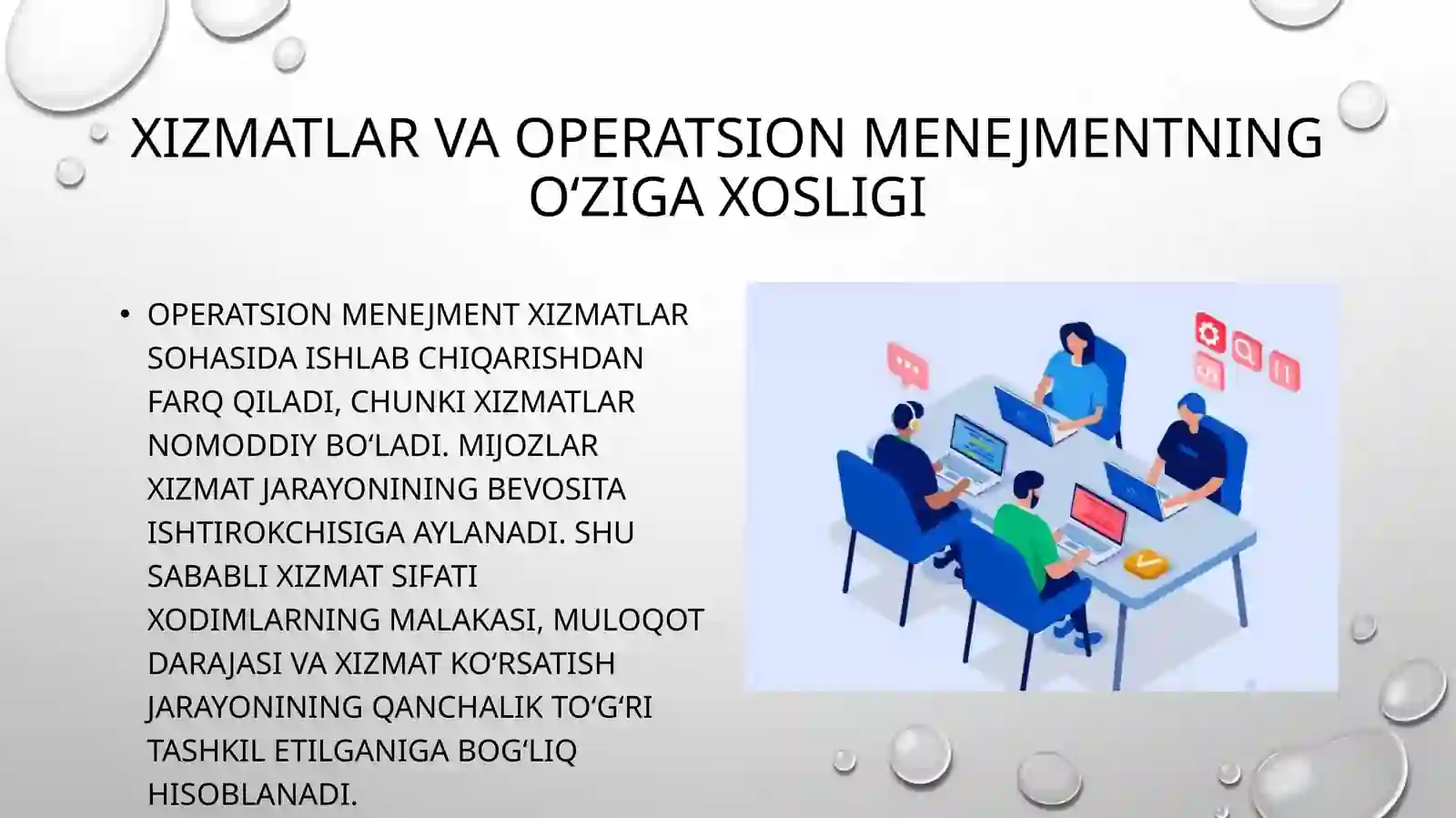Xizmatlar Sohasi Operatsiyalarni Boshqarish 4