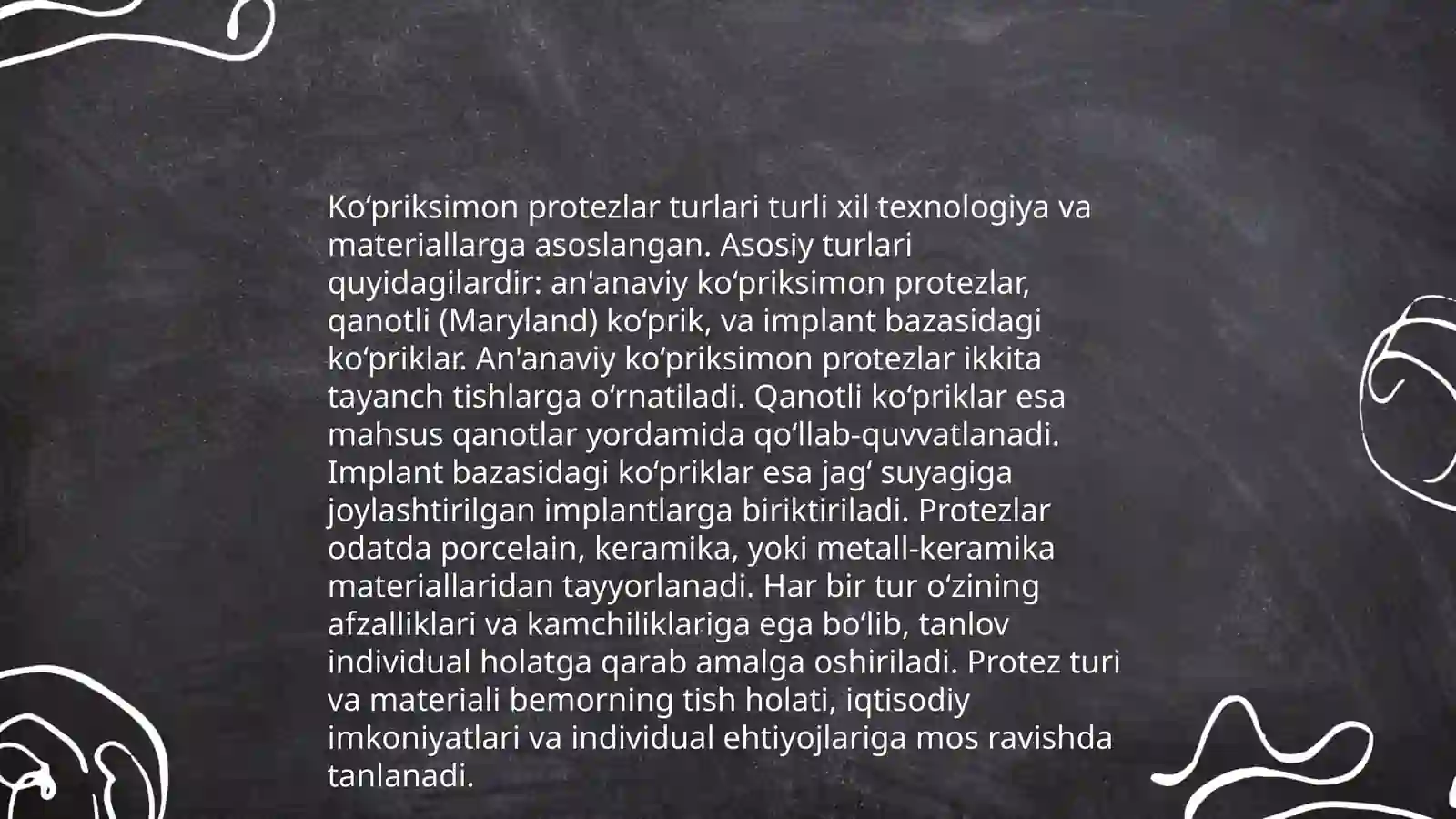 Ko'priksimon protezlar 4