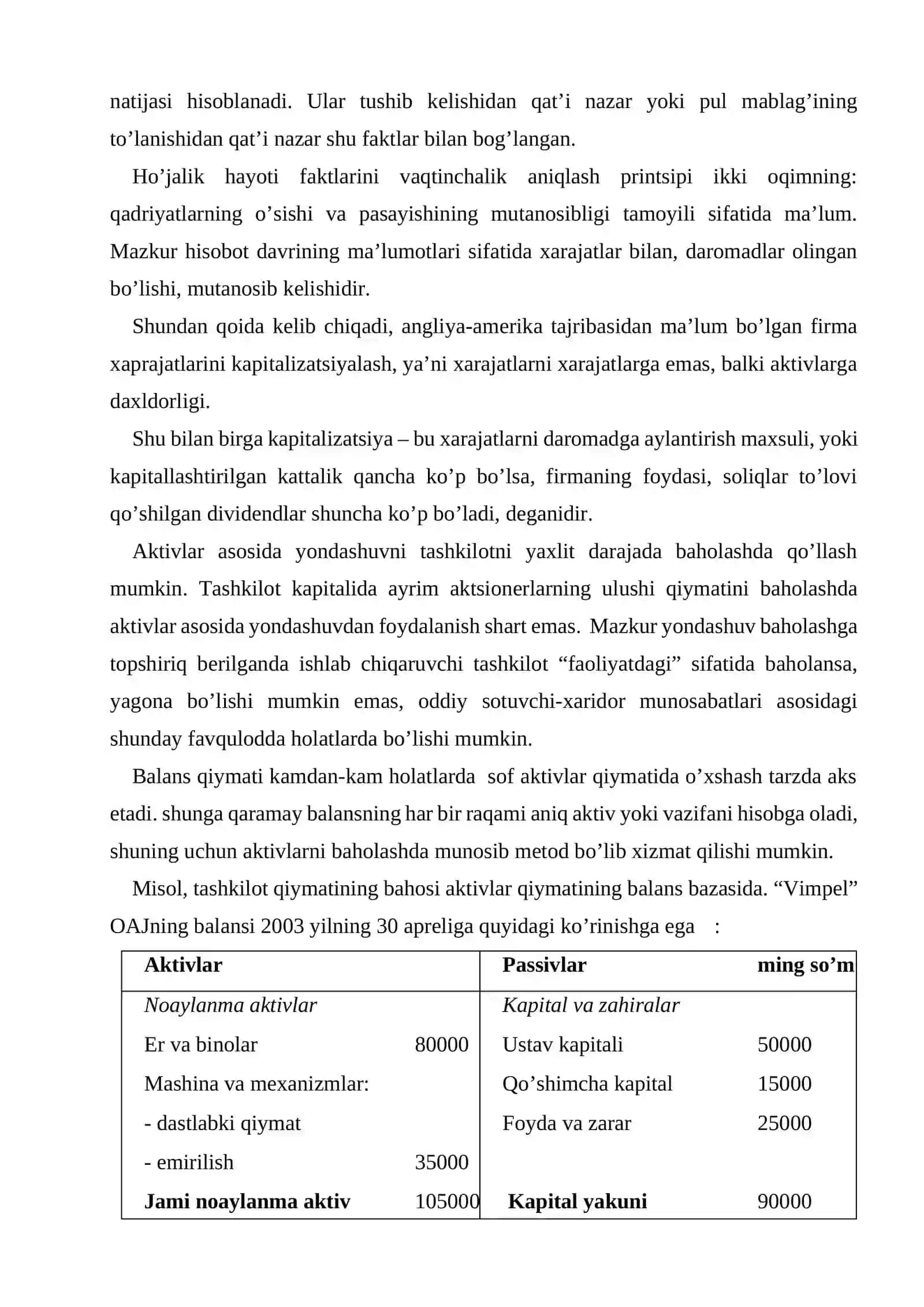 Biznеsni baholashning xarajatli yondashuv usuli 4