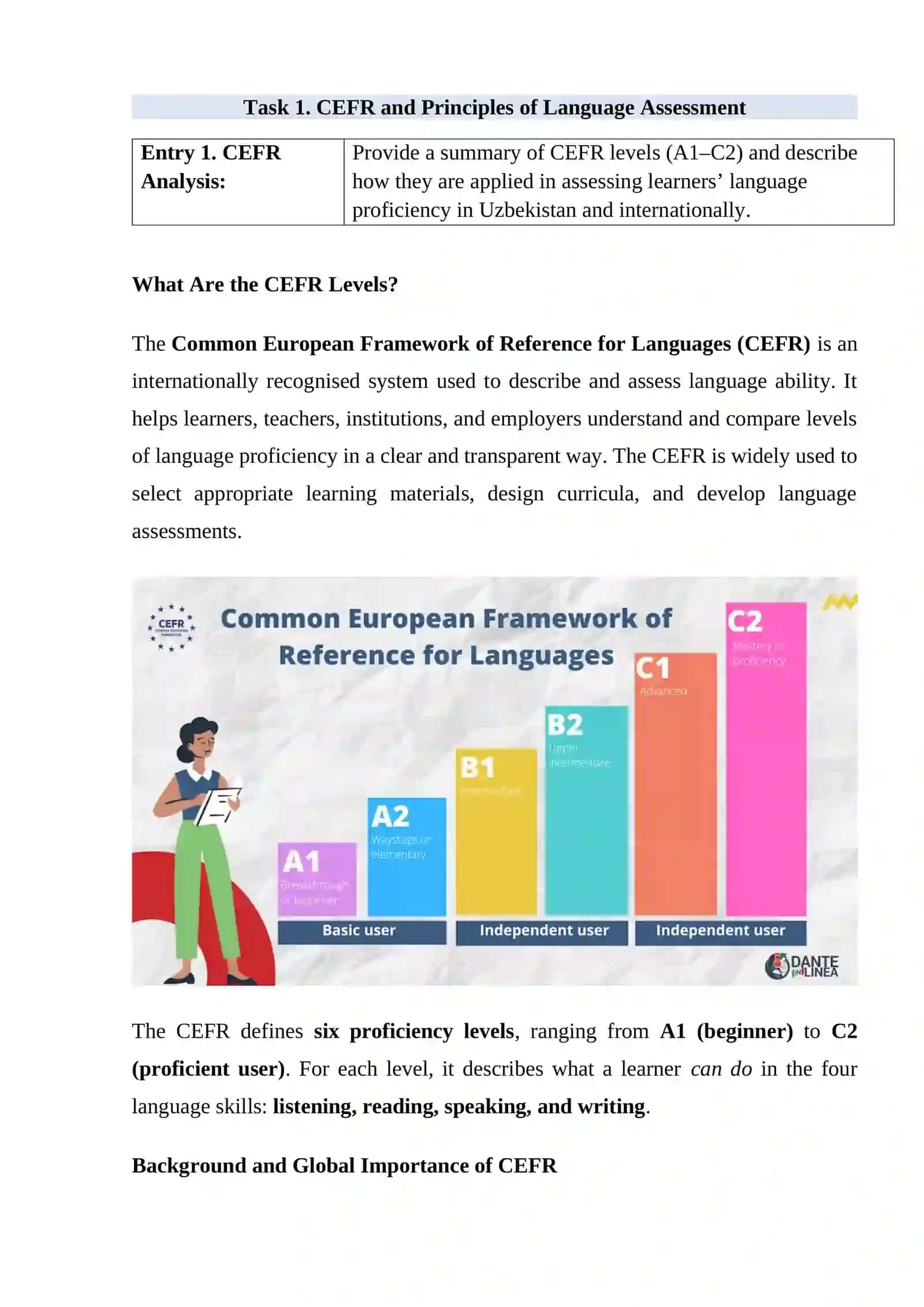 International Standards for Teaching and Assessing English 4