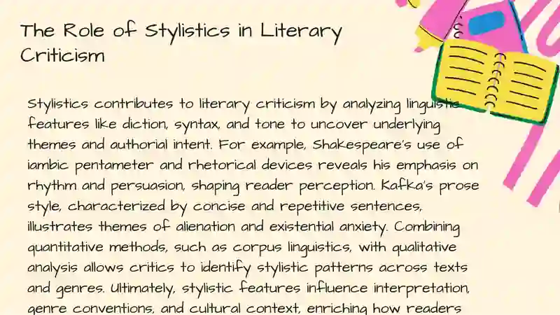 What is stylistics? Definitions and scopes 4