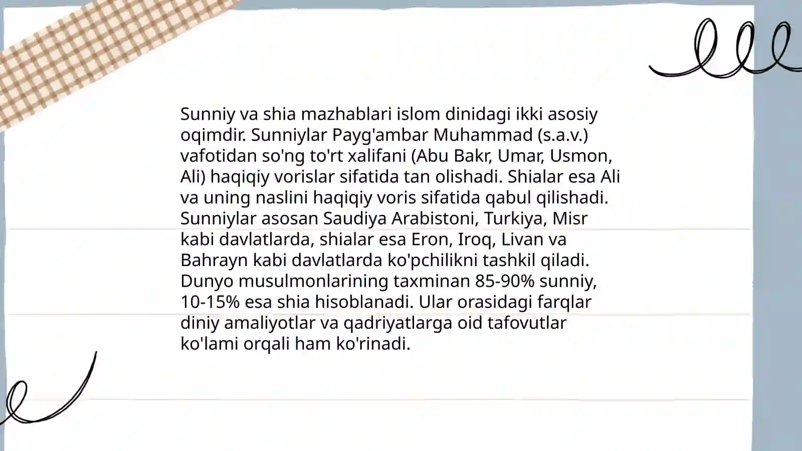 Islom dinidagi mazxablar 4