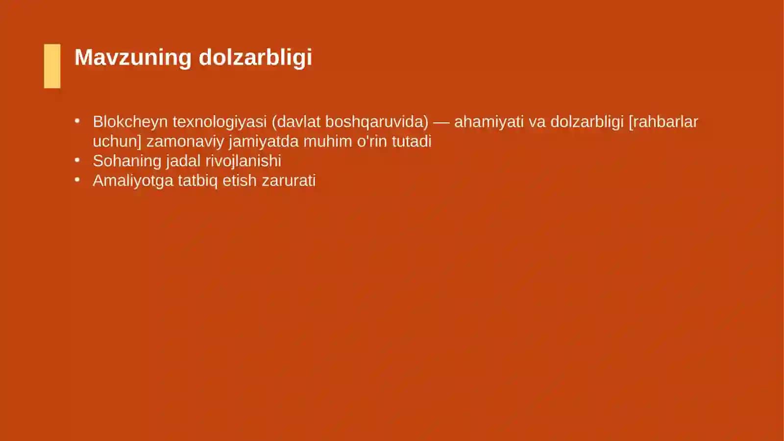 Blokcheyn texnologiyasi (davlat boshqaruvida) — ahamiyati va dolzarbligi [rahbarlar uchun] 4