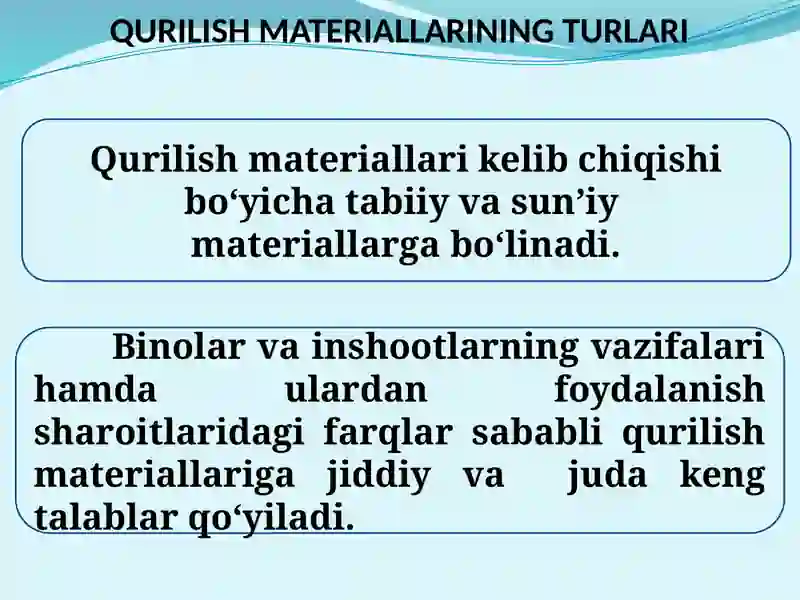 Qurulish materialari 4