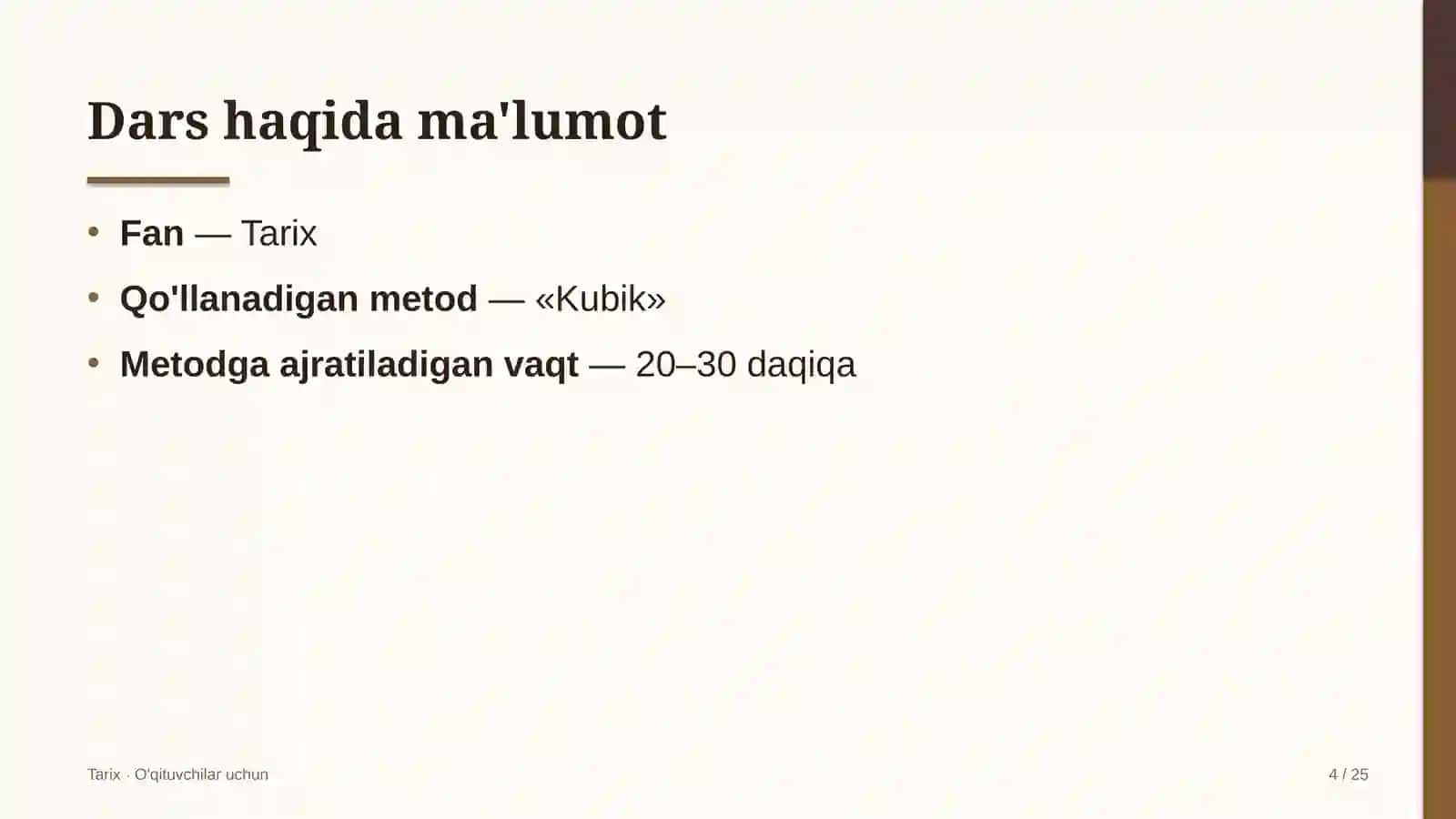 tarix darslarida kubik metodidan foydalanish 2912 4