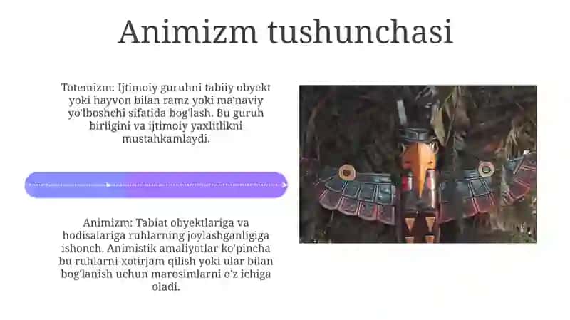 Totemizm, fetishizm, animizm haqida 4