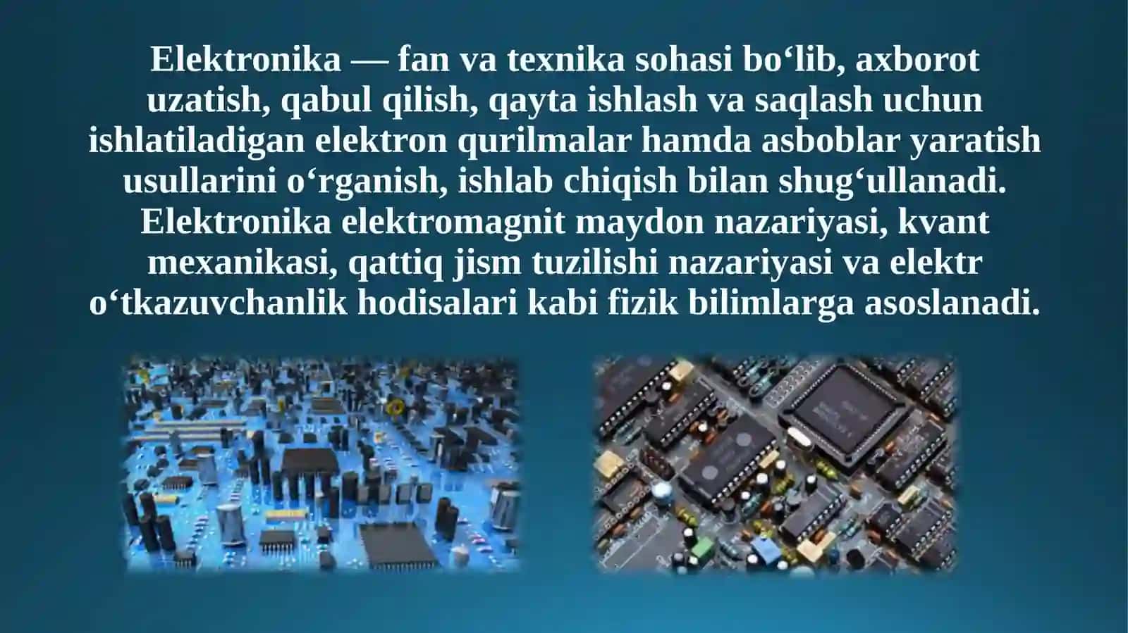 Elektronikaning rivojlanish bosqichlari 4