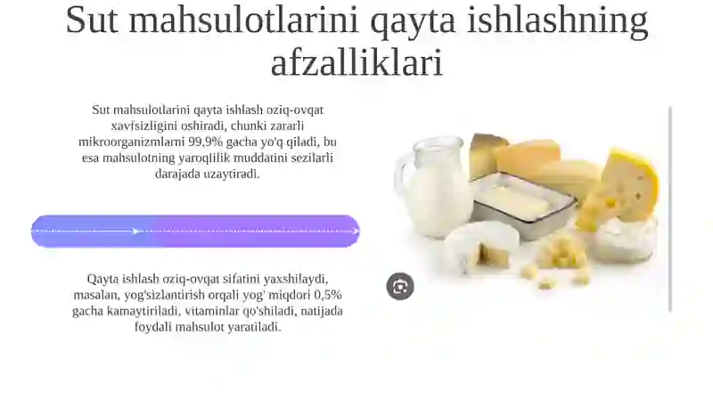 Qayta ishlangan sut mahsulotlari: Qatiq, yogurt va smetana 4