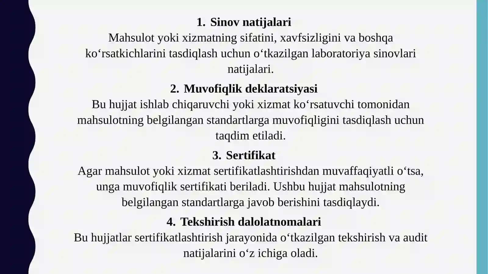 Sertifikatlashtirishga oid hujjatlar 4