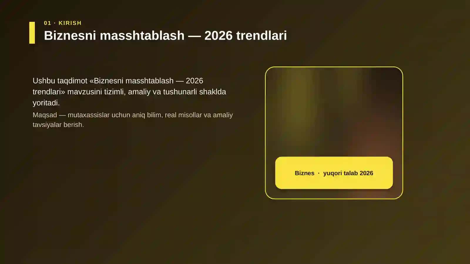 Biznesni masshtablash — 2026 trendlari 4