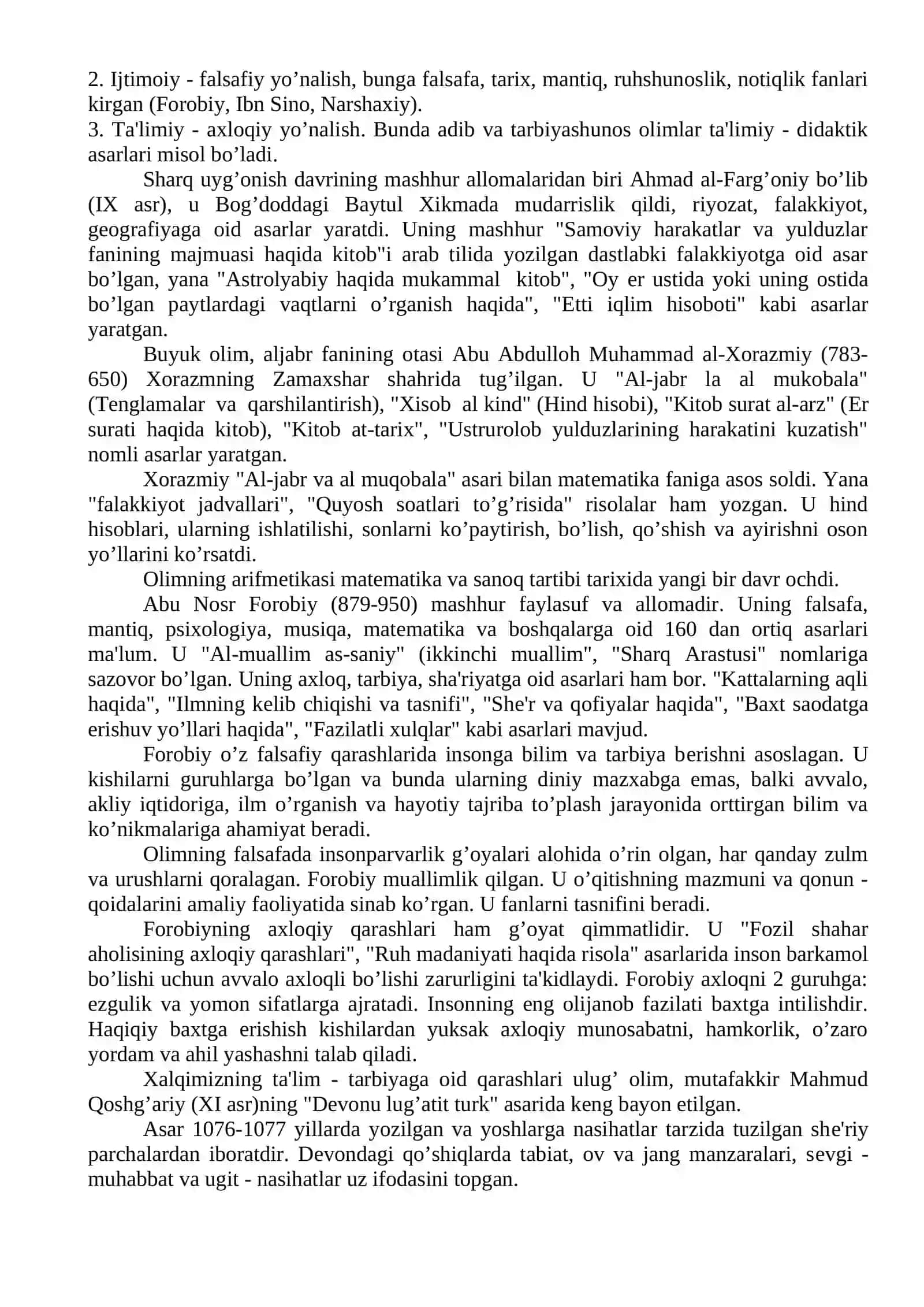 VII ASRDAN XIV ASRGACHA MARKAZIY OSIYODA TA'LIM - TARBIYA VA PЕDAGOGIK FIKR TARAQQIYOTI 4