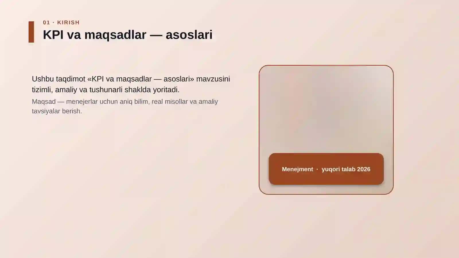 KPI va maqsadlar — asoslari 4