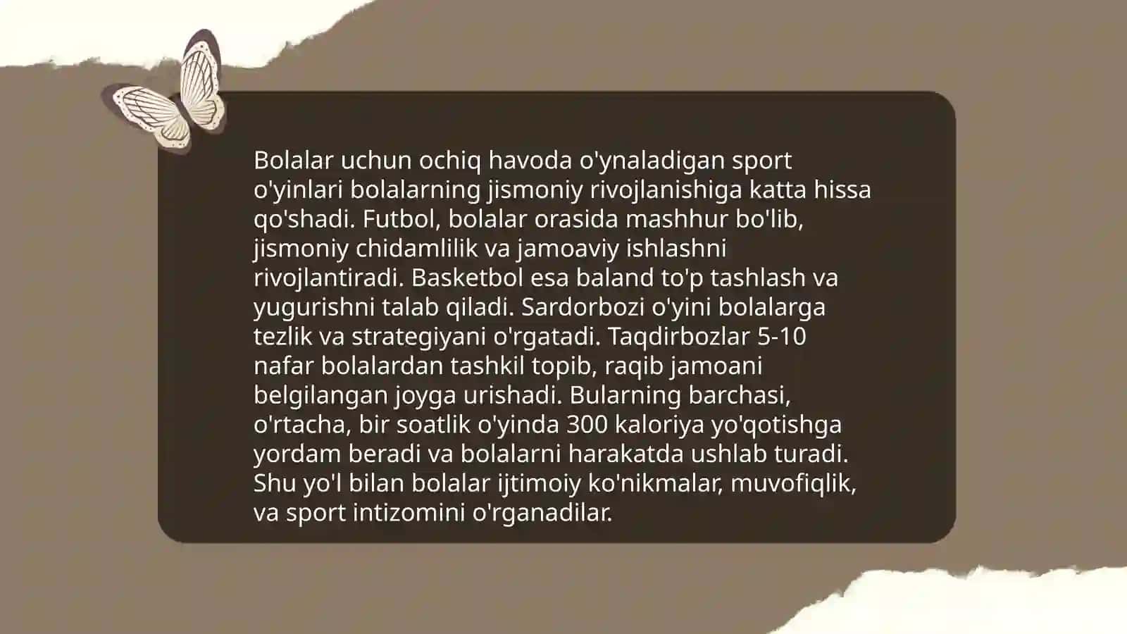 Maktabgacha yoshdagi bolalar uchun sport oʻyinlari 4