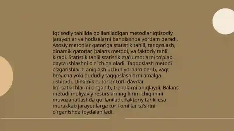 Iqtisodiy tahlilning asosiy tamoyillari 4