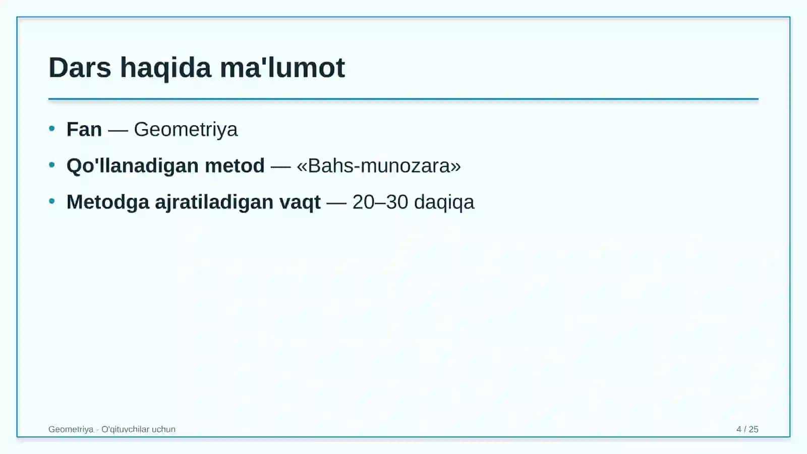 geometriya darslarida bahs munozara metodidan foydalanish 4588 4