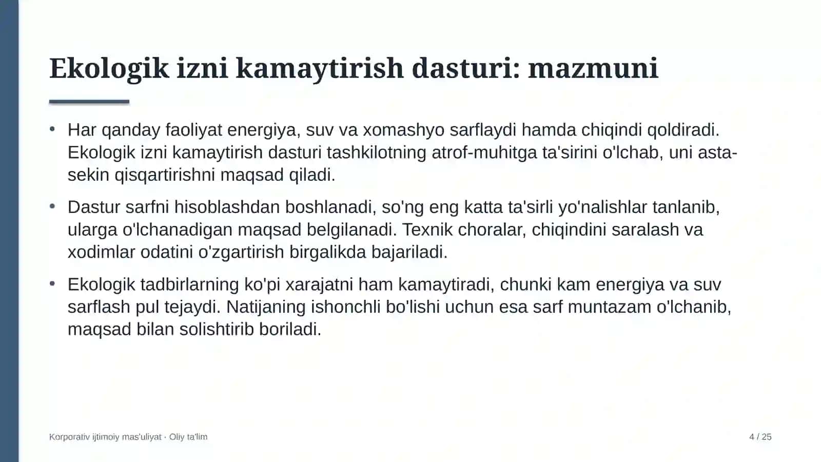 festival turizmida ekologik izni kamaytirish dasturini amalga oshirish 7462 4