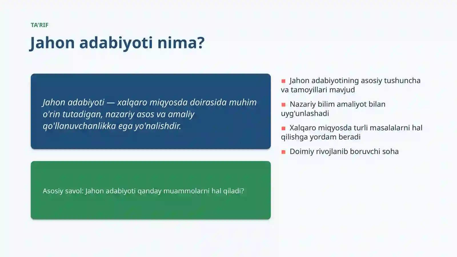 Jahon adabiyoti 4