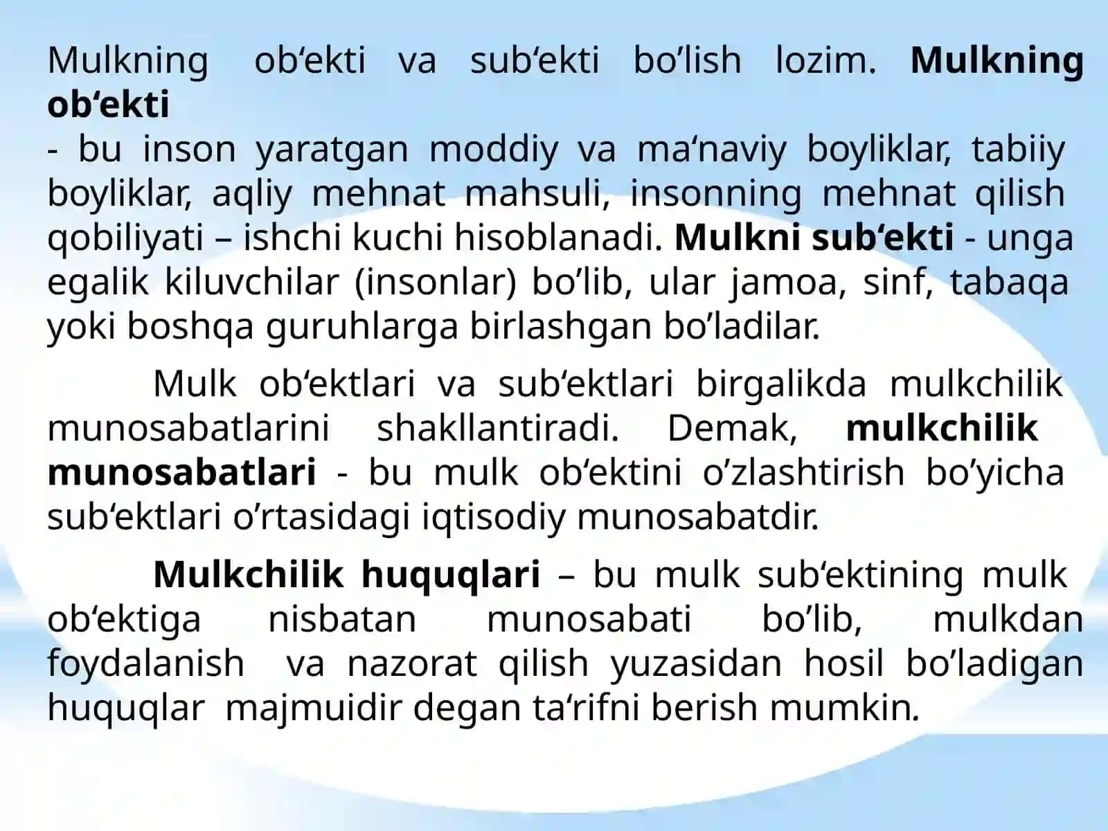 IJTIMOIY-IQTISODIYTIZIMLAR VA MULKCHILIK MUNOSABATLARI 4