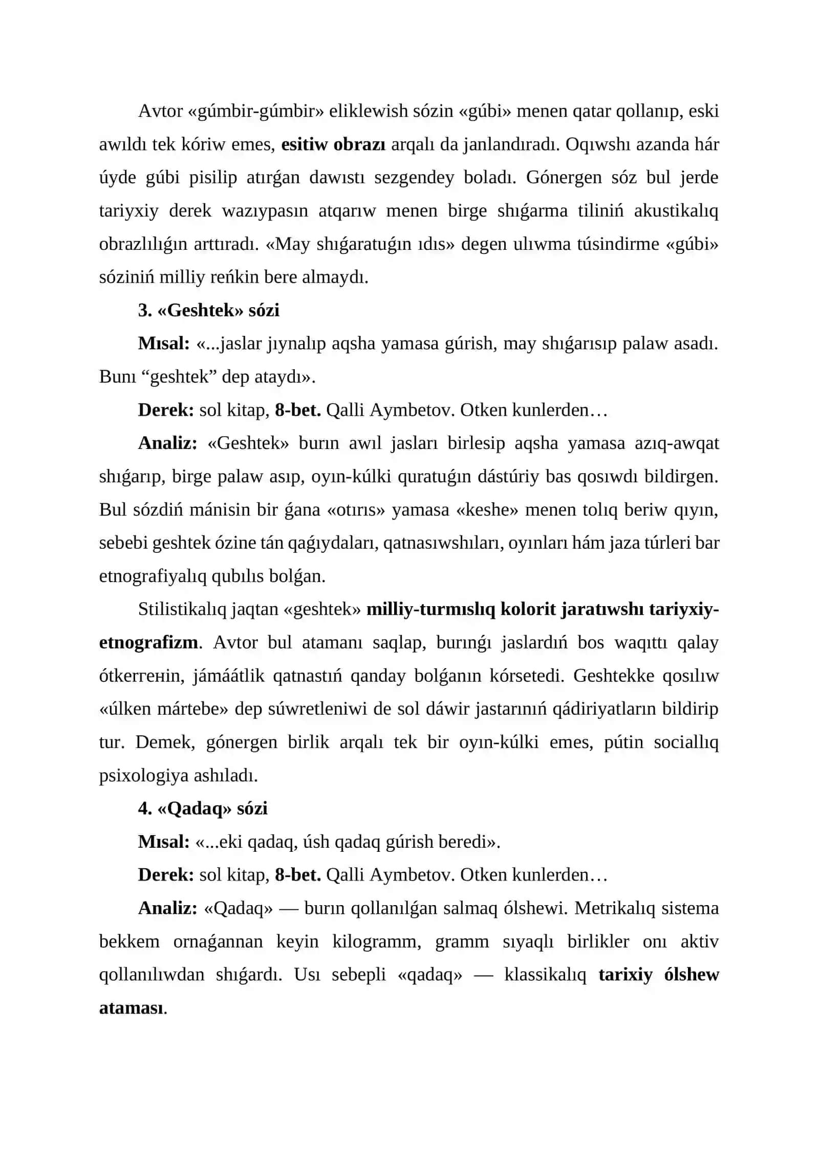 Páninen ÓZBETINSHE JUMISI 4