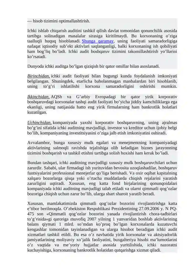 ICHKI AUDIT 4