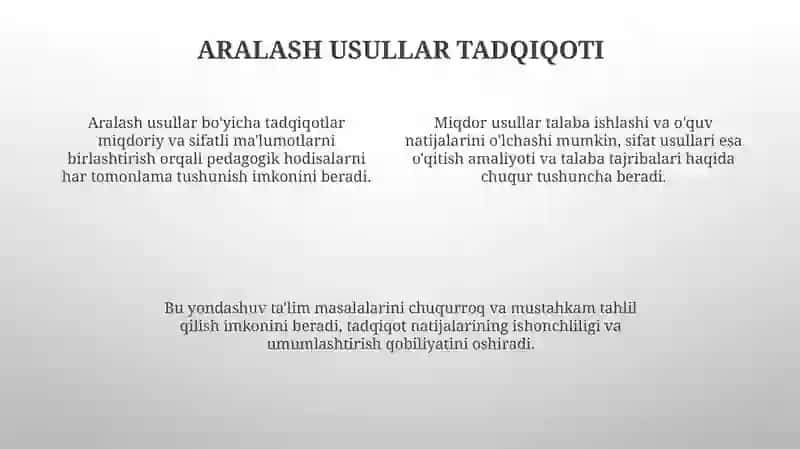Pedagogika fan sifatida Pedagogikaning ilmiy tadqiqot metodlari 4