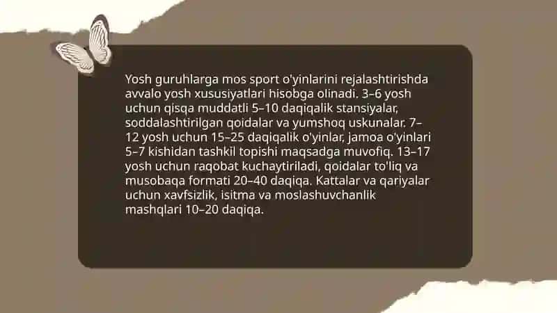 Sport bayramlari uchun sport o'yinlari 4