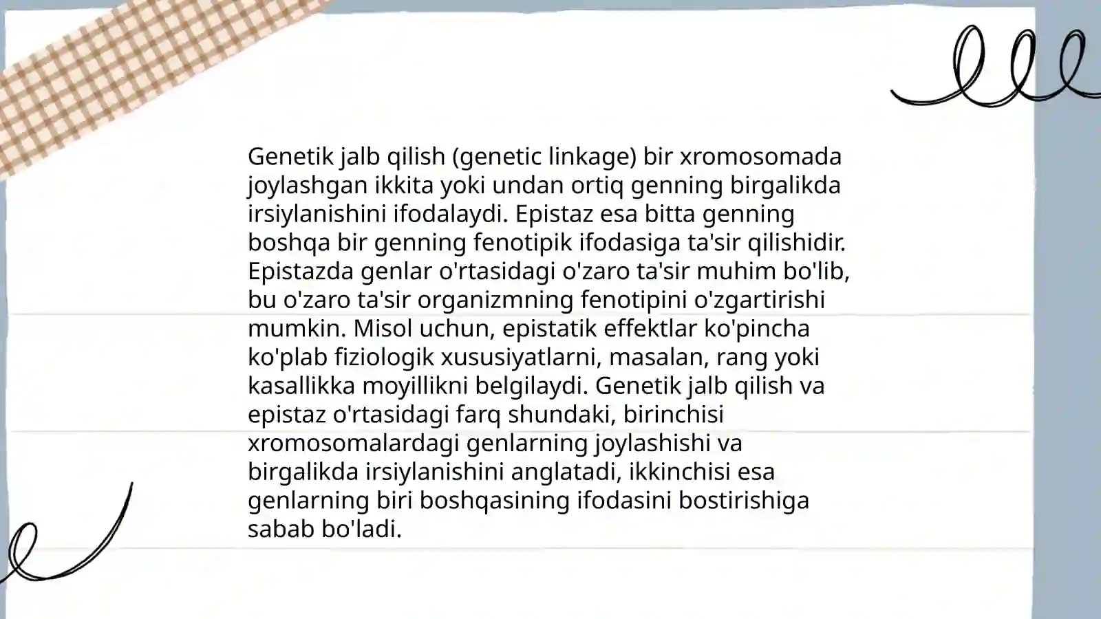 Epistaz ta'sir 4