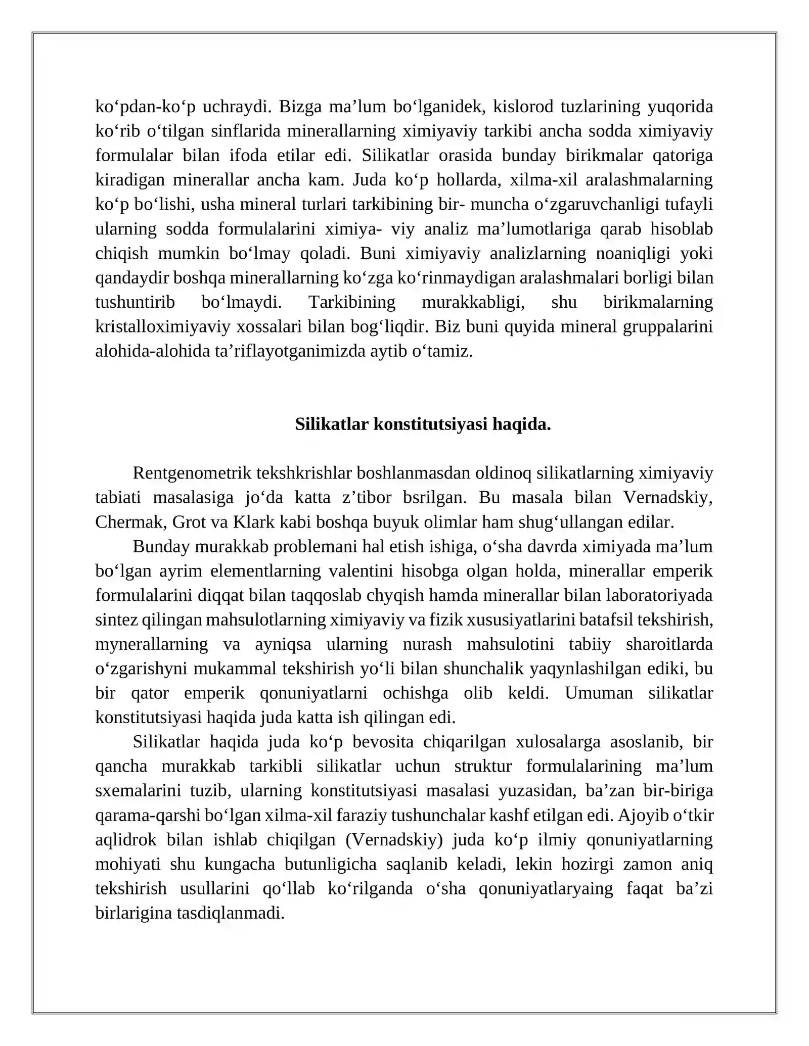 Silikatlar guruhi minerallari 4
