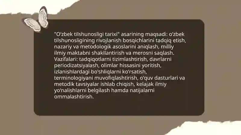 A. Nurmonning "Oʻzbek tilshunosligi tarixi" bilan tanishish 4