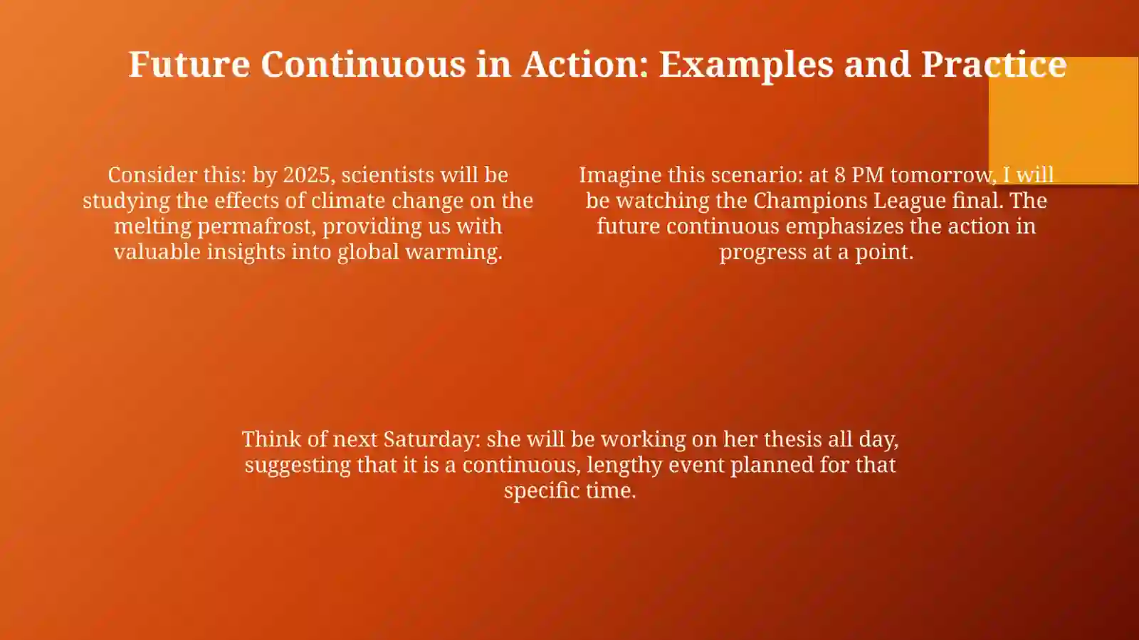Future Continuous 4