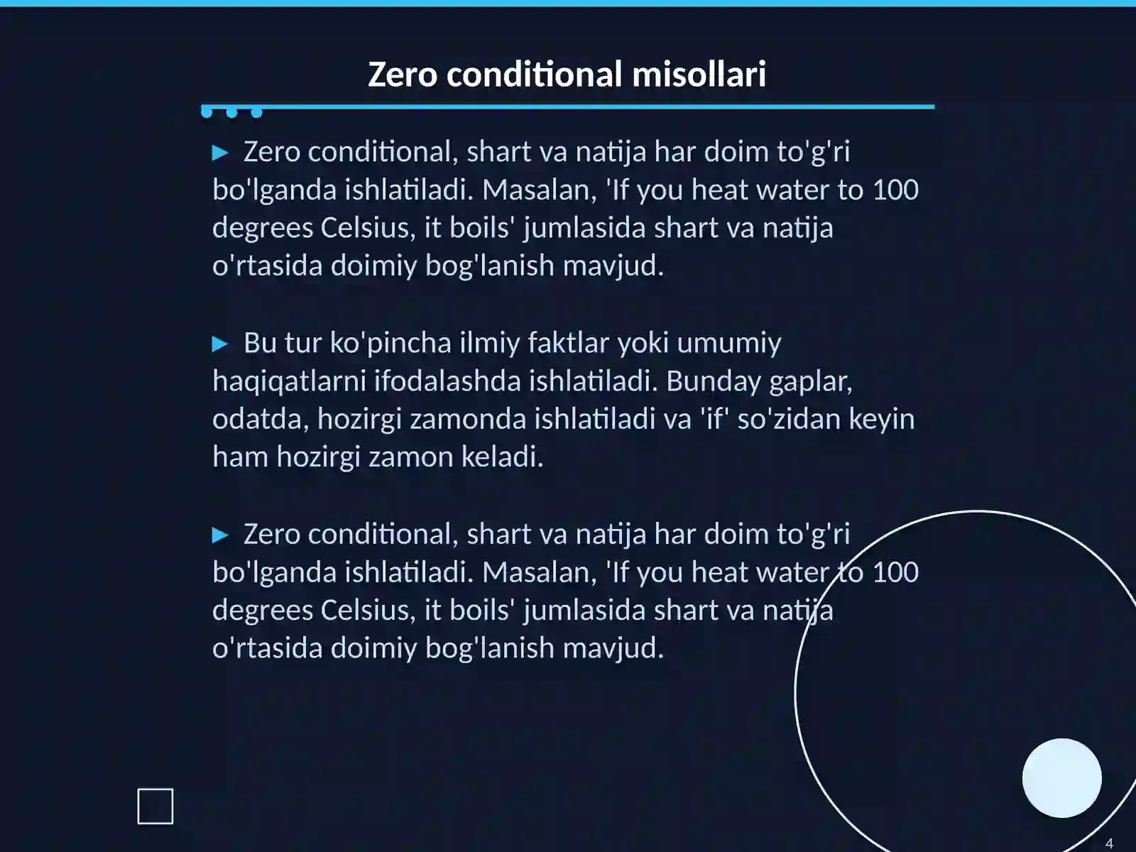 If conditional ingliz tilida 4