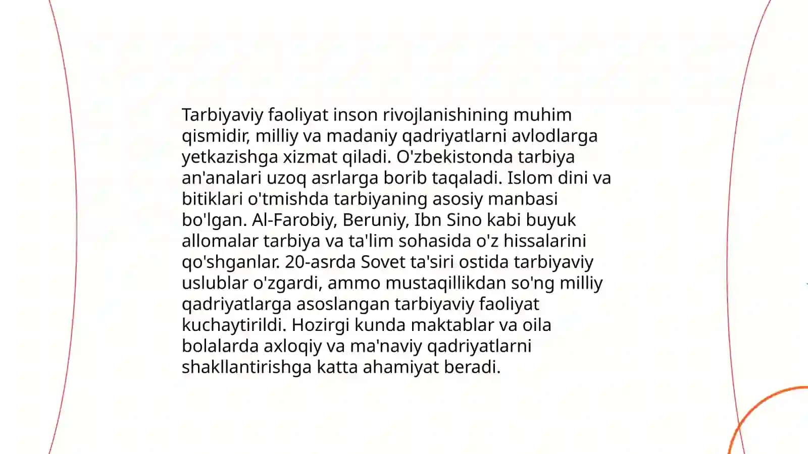 Tarbiyaviy faoliyat 4